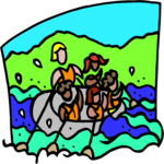 Rafting 16 Clip Art