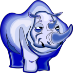 Rhino 06 Clip Art