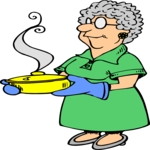 Grandmother's Cooking Clip Art