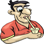 Drinking Soda 2 Clip Art