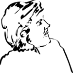 Profile - Female 12 Clip Art