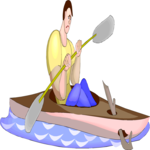 Kayaking 30 Clip Art