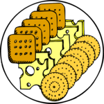 Cheese & Crackers 5 Clip Art