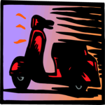 Moped 2 Clip Art