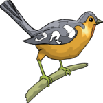 Bird Perched 76 Clip Art