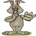 Rabbit - Shhh Clip Art