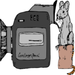 Video Camera & Mouse Clip Art