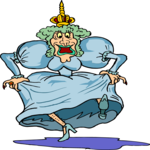 Queen Running Clip Art