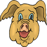 Pig - Happy 2 Clip Art