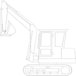 Backhoe 2 Clip Art