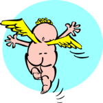 Cherub Running Clip Art