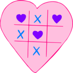 Heart - Tic Tac Toe Clip Art