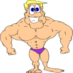 Body Builder 11 Clip Art