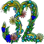 Flowery 32 Clip Art