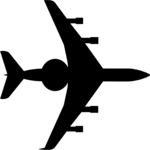 Plane Silhouette 27 Clip Art