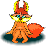Fox Sitting Clip Art