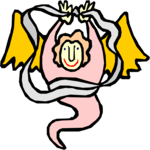 Angel & Ribbon Clip Art