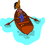 Row Boat 06 Clip Art