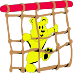 Teddy Bear Climbing Clip Art