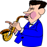 Saxophonist 12 Clip Art