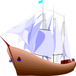 Schooner 2 Clip Art