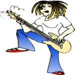 Guitarist 17 Clip Art