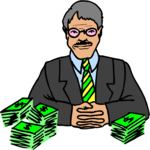 Man with Money Clip Art