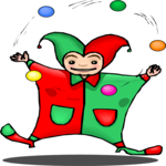 Jester Juggling 3 Clip Art