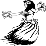 Hula Dancer 5 Clip Art