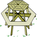 Picnic Table 4 Clip Art