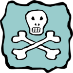 Skull & Crossbones 5 Clip Art