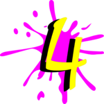 Splat 4 Clip Art