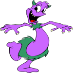 Monster - Purple Clip Art