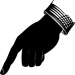 Finger Pointing 052 Clip Art