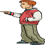 Boy Pointing 4 Clip Art