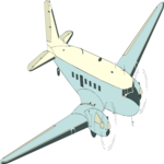 Prop Plane 16 Clip Art