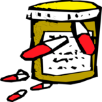 Pills - Bottle 4 Clip Art