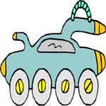 Car - Futuristic 07 Clip Art