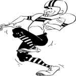 Football Player 21 Clip Art