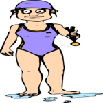 Swimmer 03 Clip Art