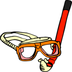 Snorkel & Mask 4 Clip Art