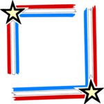 Stars & Stripes Frame Clip Art