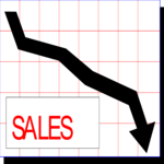 Sales Down Clip Art