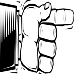 Finger Pointing 100 Clip Art