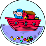 Ball Toy - Boat Clip Art