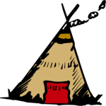 Teepee 04 Clip Art