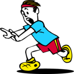 T & F - Running Scared Clip Art