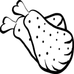 Chicken - Drumsticks Clip Art