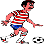 Soccer - Player 52 Clip Art