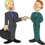 Businessmen Talking 3 Clip Art